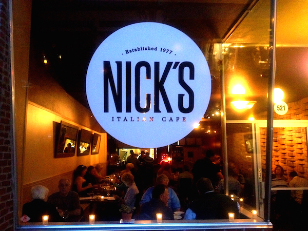Nick's Italian Cafe in McMinnville, founded by Nick Peirano, continues to be one of the restaurants most supportive of Oregon wine.